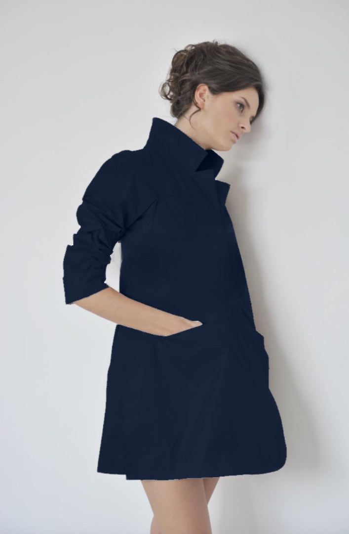 SALINE DARK NAVY LIGHT SUMMER COAT