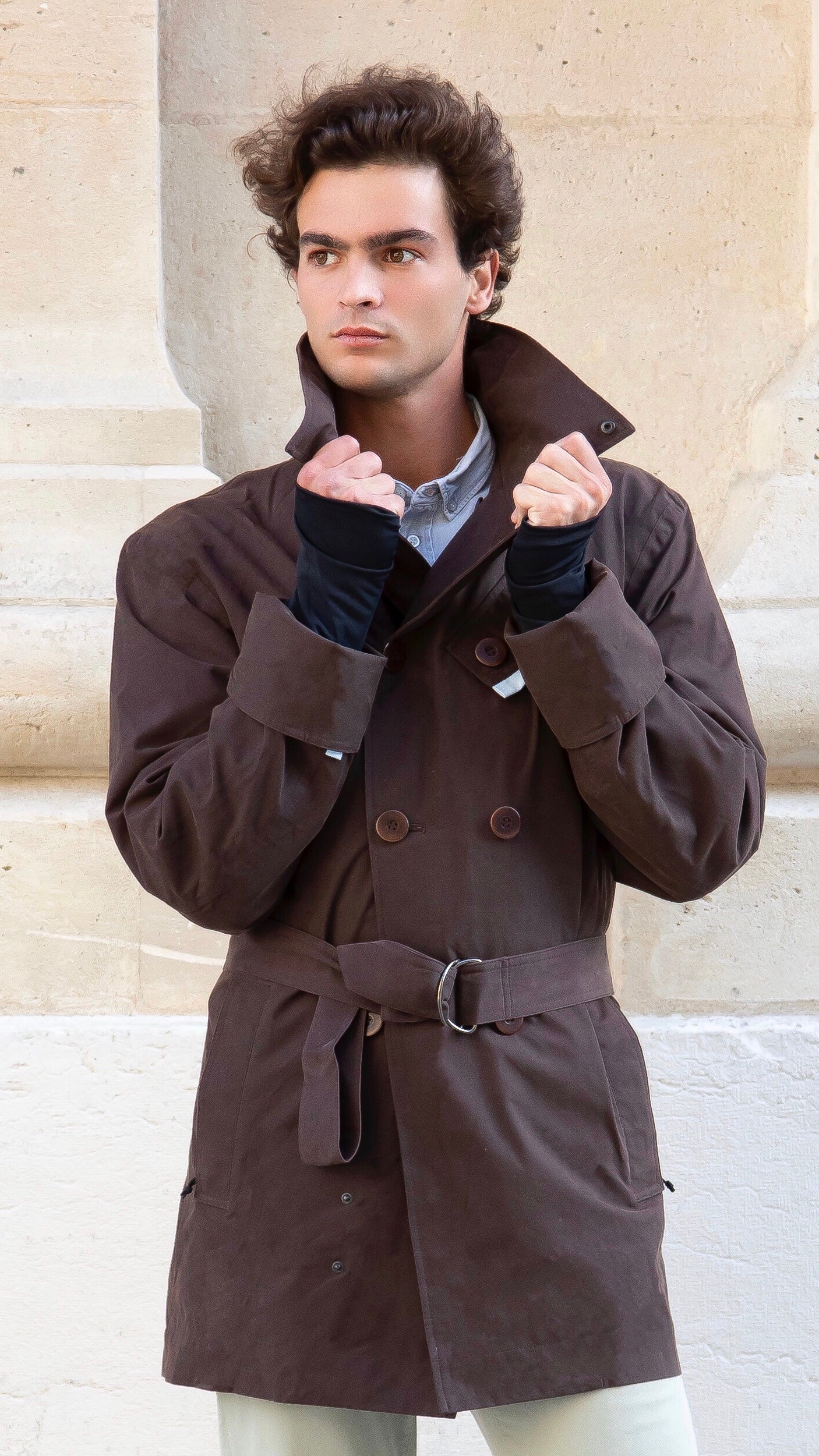 The Mermoz urban waterproof elegant chocolate brown men&