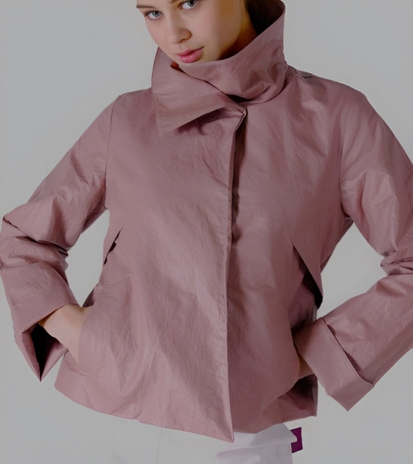 La veste courte en fibre d&