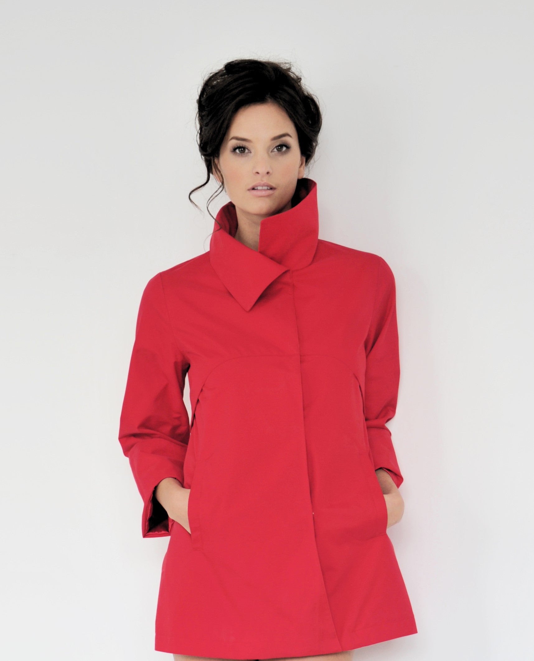 La petite veste imperméable femme AUDREY rouge