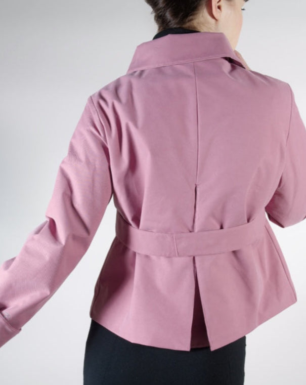 La veste courte imperméable en coton Audrey &