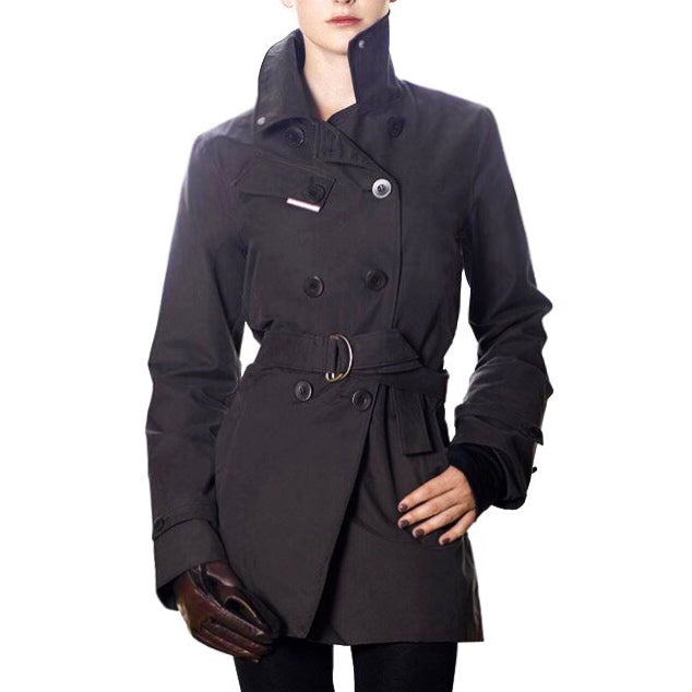 Adrienne vandtæt chokoladefarvet trenchcoat til kvinder