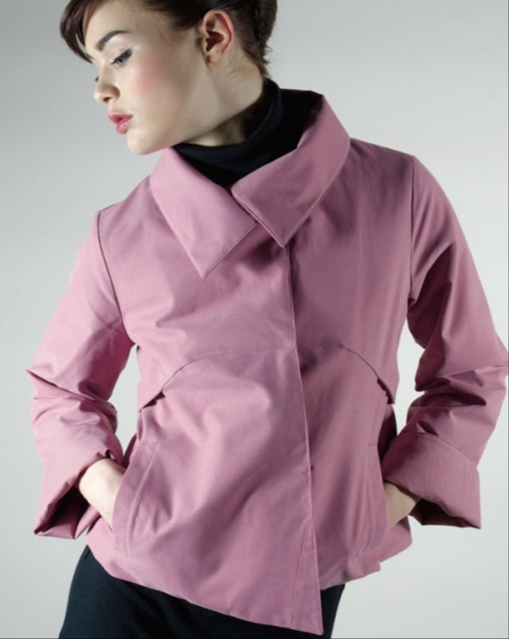 La veste courte imperméable en coton Audrey &