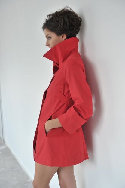 La petite veste imperméable femme AUDREY rouge