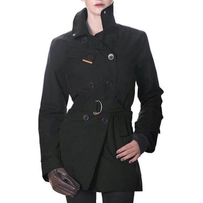 Waterproof Pilot Jacket ADRIENNE BLACK - Urbahia